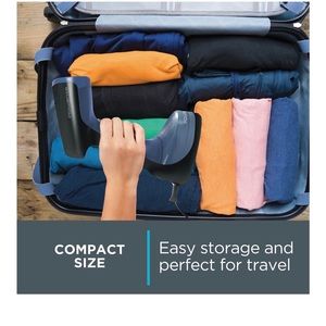 Rowenta Hand Held Steamer “Like New” all parts and details, directions included.